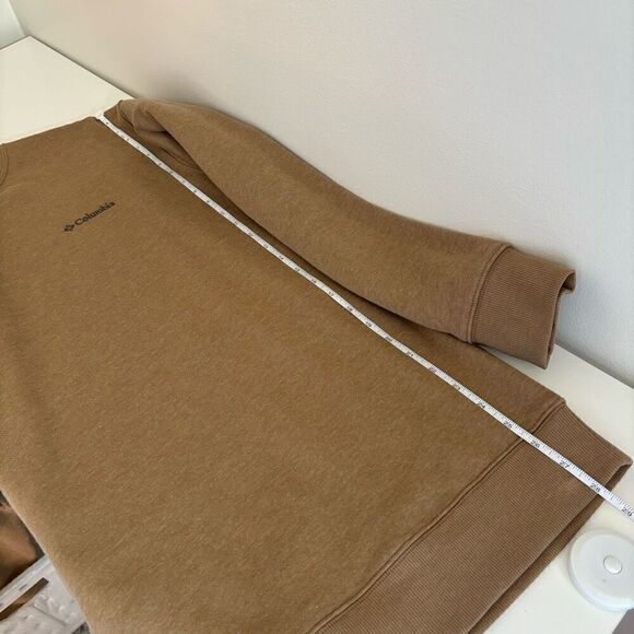 Columbia Mens Hart Mountain II Crewneck Fleece Sweatshirt Delta Brown Large - Picture 8 of 13